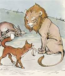 ASLAN, TİLKİ, BİR DE GEYİK MASALI