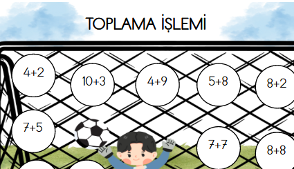 1.Sınıf Matematik Toplama İşlemi Etkinliği 3